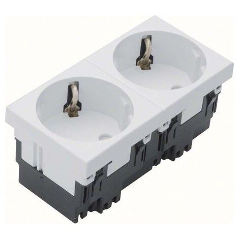 TEHALIT SCHUKO-STECKDOSE MOSAIK 2-FACH 45X90 ESR233 WS ELECTRAPLAN ESR2339010