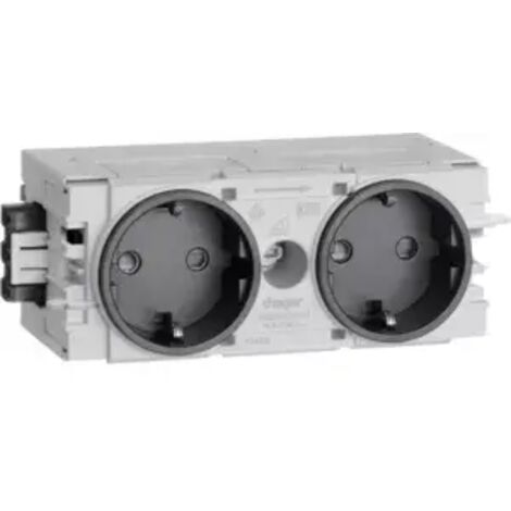 Tehalit Steckdose 2-fach gs C-Profil GS2000 gsw