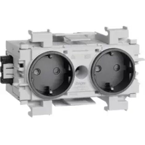 Tehalit Steckdose 2-fach gs frontrastend GS2001 gsw