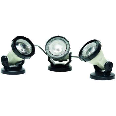 Teich- und Gartenlicht, 3er-LED-Set