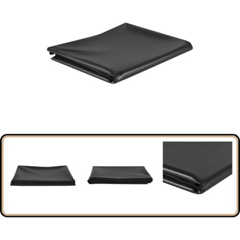 Teichfolie Schwarz 4x4 m PVC 0,5 mm - Teichfolie - PVC-Folie - Teichbau - Gartenteich - Fischteich
