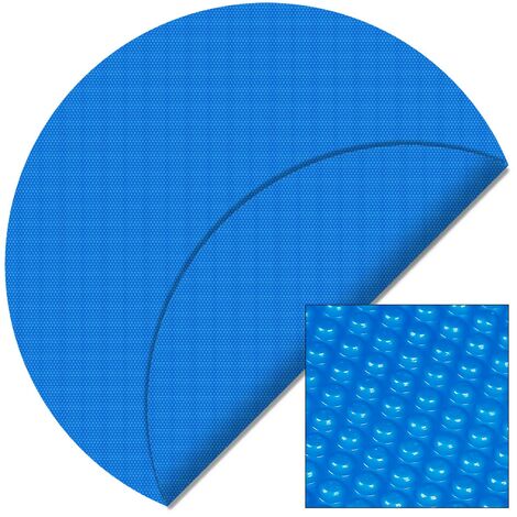 Teichtip ® Bâche solaire à bulles piscine Ronde Ø 3.6m Bleue Protection Couverture Chauffage piscine