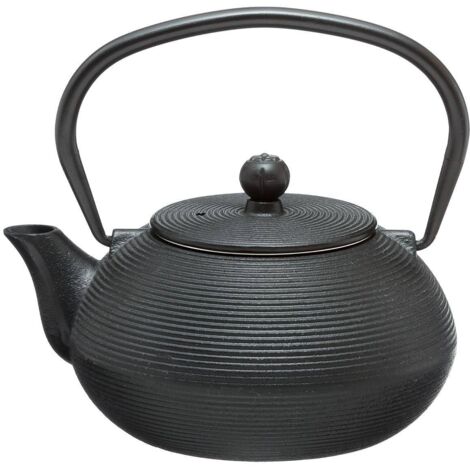 Teiera marina nera da 0.6l - teiera marina nera 0.6l, acciaio inossidabile, ghisa, dimensioni l. 16 x l. 14 x h. 9 cm - Sg secret de gourmet