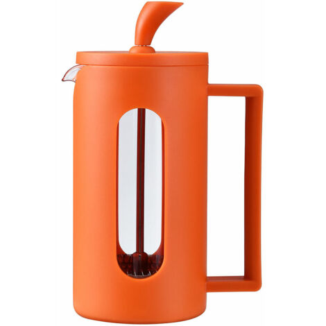 Teiera Oroley Arancio Acciaio inossidabile Vetro Borosilicato 350 ml