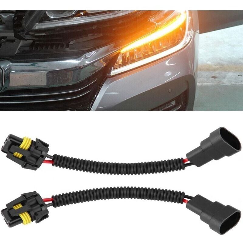 Image of Aiperq - Teile 9005/9006 Nebelscheinwerfer Verlängerung Kabelbaum Steckdosen Stecker Adapter