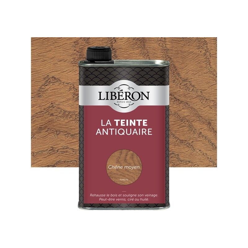 Liberon - Teinte Antiquaire bois durs 0.5 l, chêne moyen