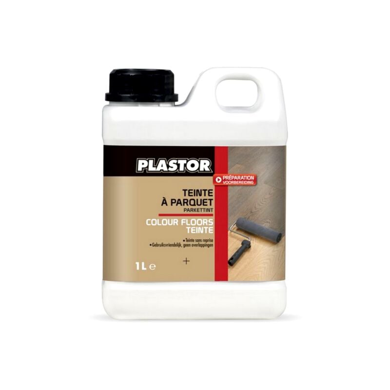 Plastor - Teinte parquet colour floors colorants intenses et durable des bois intérieurs Conditionnement: 1 Litre - Teinte: colour floors chene dore