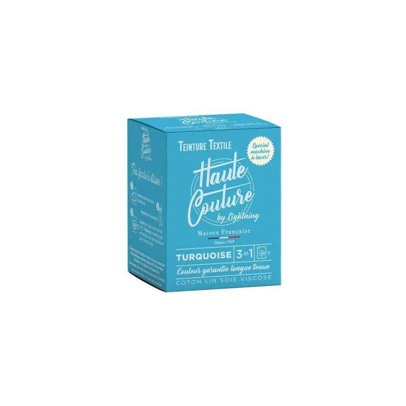 Teinture textile haute couture turquoise 350g - Haute-couture