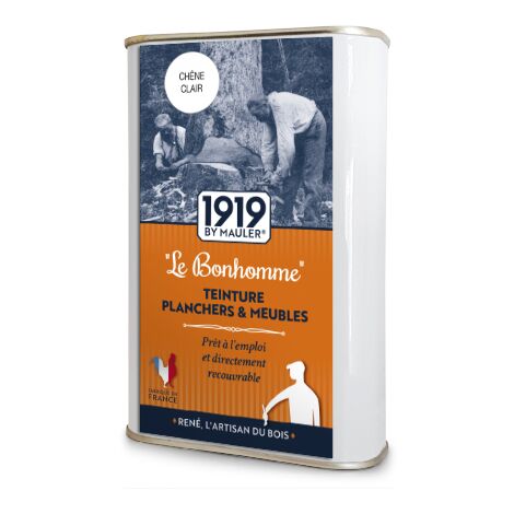 TEINTURE PLANCHER & MEUBLE "LE BONHOMME" 1919 BY MAULER  0L5 BLANC