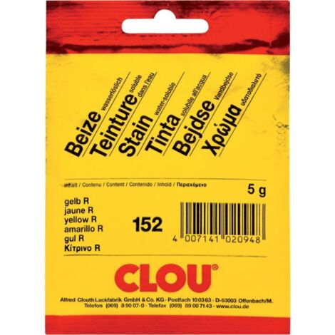 Teinture soluble dans l'eau ) Nr. 152 jaune R