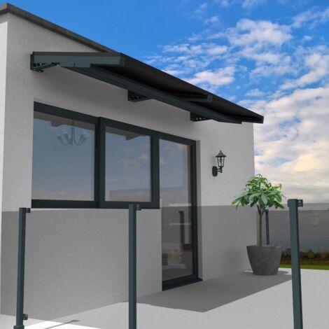Tejadillo solar fotovoltaico PALMAR 3 paneles - Gris 1200W 5,216x1,144M con Bandeja de cables