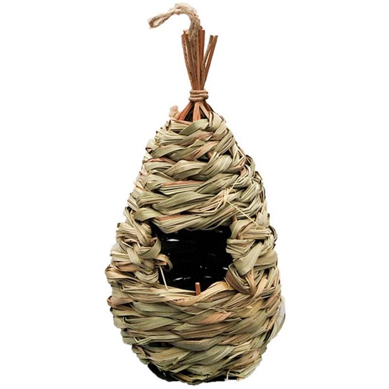 

Tejido a mano el Nido de Pajaro Hierba Birdhouse colgando fuera Natural de las Aves Hut 1PCS