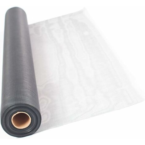 Tejido mosquitero de fibra de vidrio para cortar - Color: Negro, gris o blanco - Excelente calidad No se deshilacha al cortar Versátil, resistente a los rayos UV y al desgarro, Yeuri