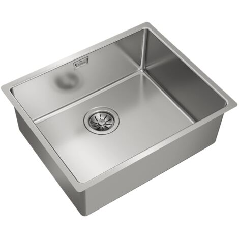 Teka 115000005 Lavello da Cucina in Acciaio Inox con Vasca Singola BE Linea RS15 50.40 3½ W/OVF SP-11500005, Grigio