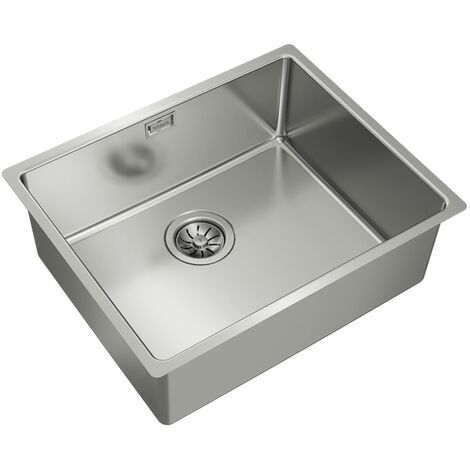 Teka 115000005 Lavello da Cucina in Acciaio Inox con Vasca Singola BE Linea RS15 50.40 3½ W/OVF SP-11500005, Grigio