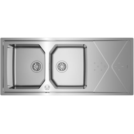 Teka Brooklyn 80 M-XP 2B 1D Lavabo sobre-encimera Rectangular Acero inoxidable