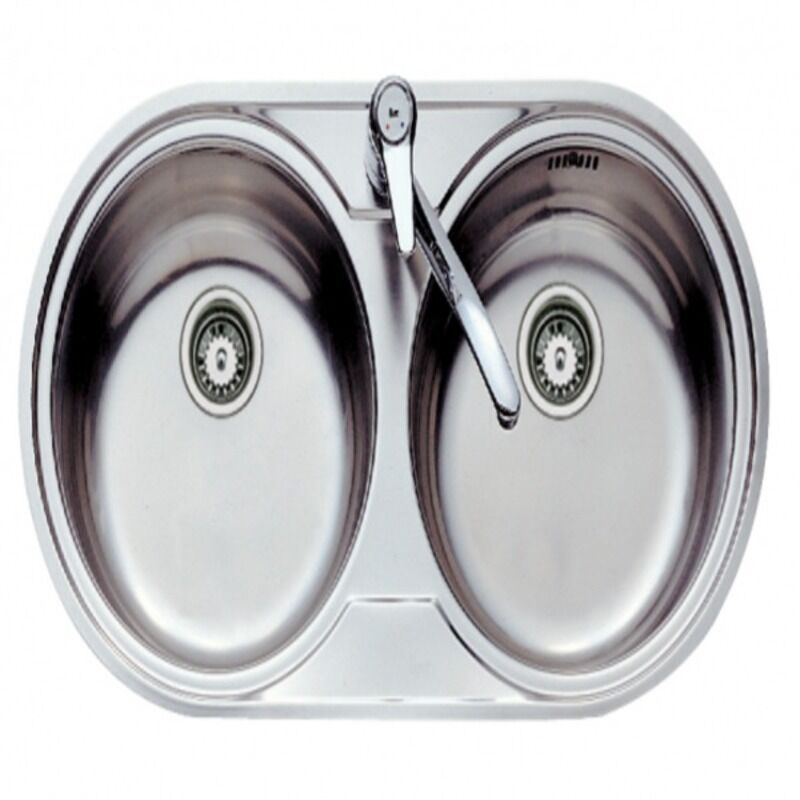 

Teka Fregadero de Dos Senos Teka 220061 80cm Inox Plata Acero inoxidable