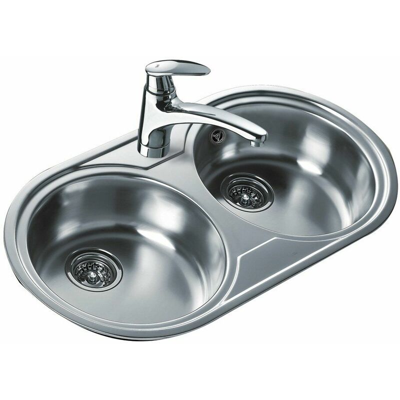 

Teka Fregadero de Dos Senos Teka 10110006 DR-80 2C Acero Inoxidable