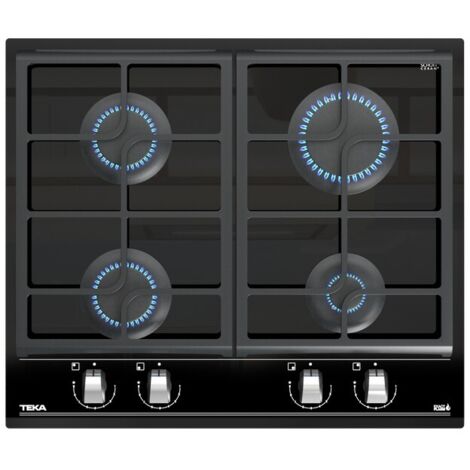 Teka GZC 64300 XBN - Encimera De Gas 4 Zonas Coccion Ancho 60 Cm