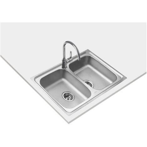 Teka Starbright 80 E-xp 2c Évier double acier inoxydable