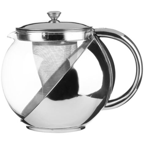 Tekanne mit Filtereinsatz 1100 ml - verchromt
