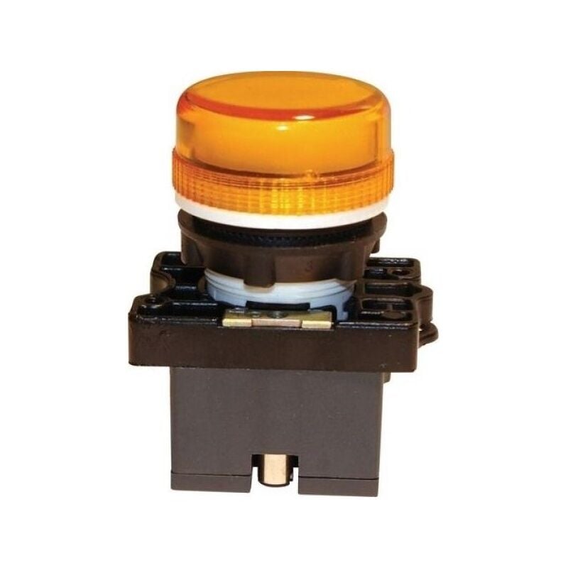 Teknic - 103-001-908 Plastic indicator light with socket and 12V bulb - Orange