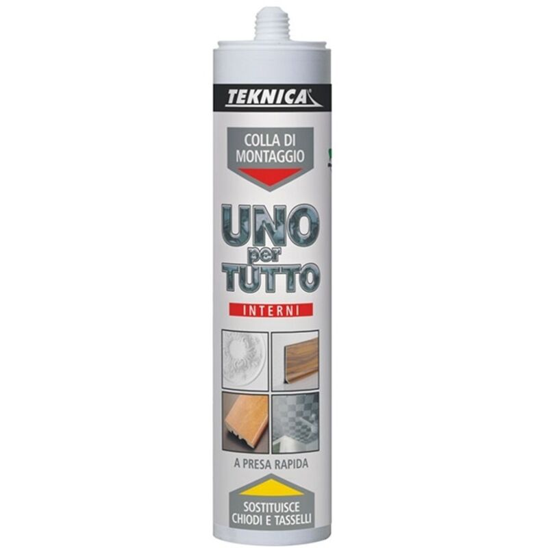 TEKNICA uno x tutto colla di montaggio forte e rapido 440gr bricolage fai da te