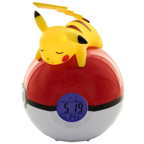 Teknofun Pokémon - Radio-réveil lumineux Pikachu
