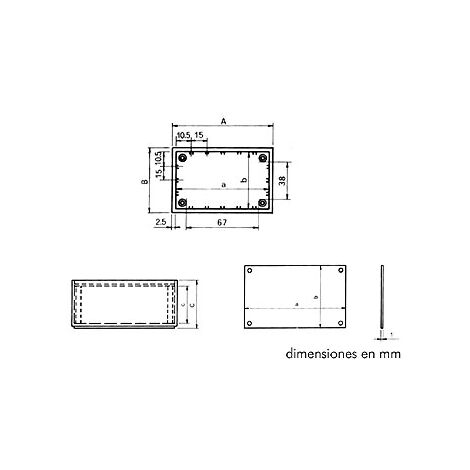 Teko TKP1B Caja Fuerte - Plastico Aluminio, Azul, 85X56X35