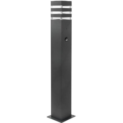 TEKSAS 74 E27 Graphit PIR IP44 Goldlux Garten-Stehleuchte