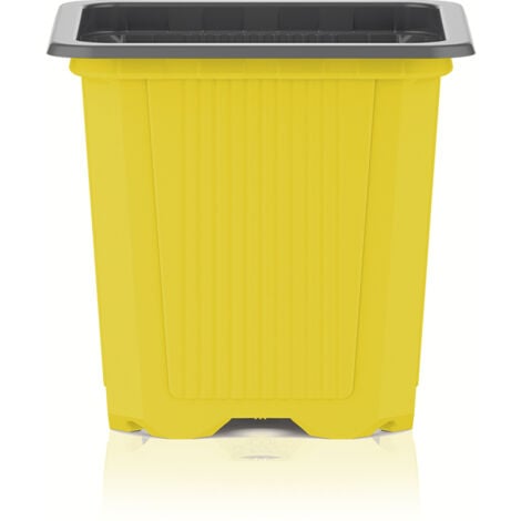 Teku - Godet de culture - 7x7x6.5cm - Jaune