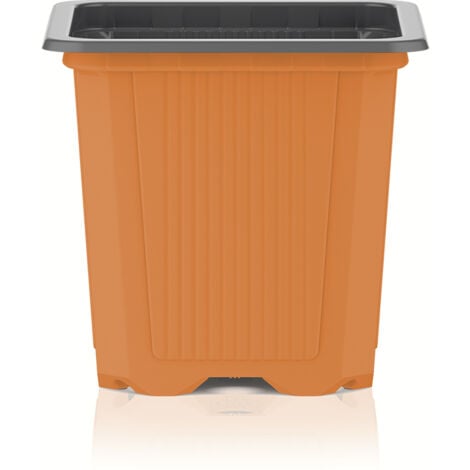 Teku - Godet de culture - 7x7x6.5cm - Orange