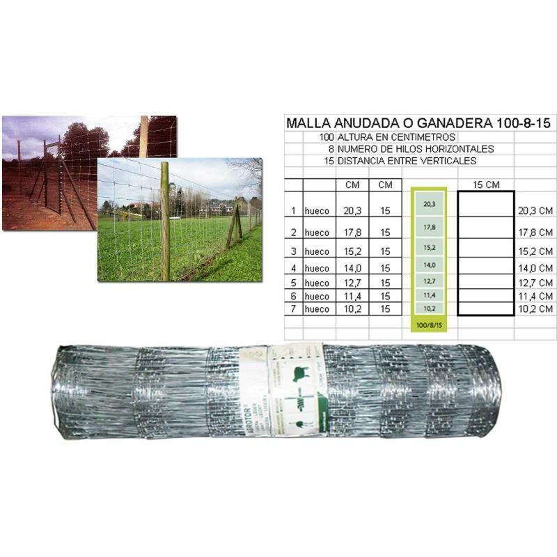 

malla ganadera agrotor riviere moreda 100- 8-15 ro 100mtx1,00mt - Mibricotienda