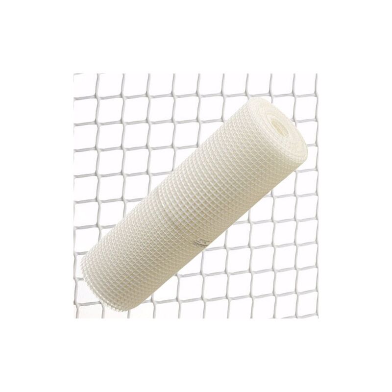 

Tela cuadrada plastico 0,5 cm. x 1 metro. blanca rollo 25 metros