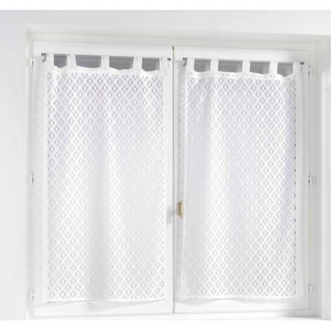 Tela de Cortina Douceur d’Intérieur Odilia Blanca 60 x 90 cm