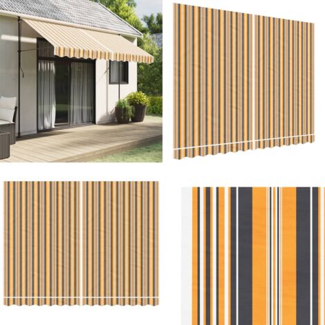 Tela de repuesto de toldo rayas de colores 3,5x2,5 m - Toldo de repuesto - Tela de repuesto