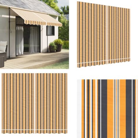 Tela de repuesto de toldo rayas de colores 3x2,5 m - Toldo de repuesto - Toldo de colores