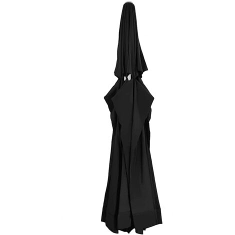 Tela de repuesto para sombrilla negra 610 cm