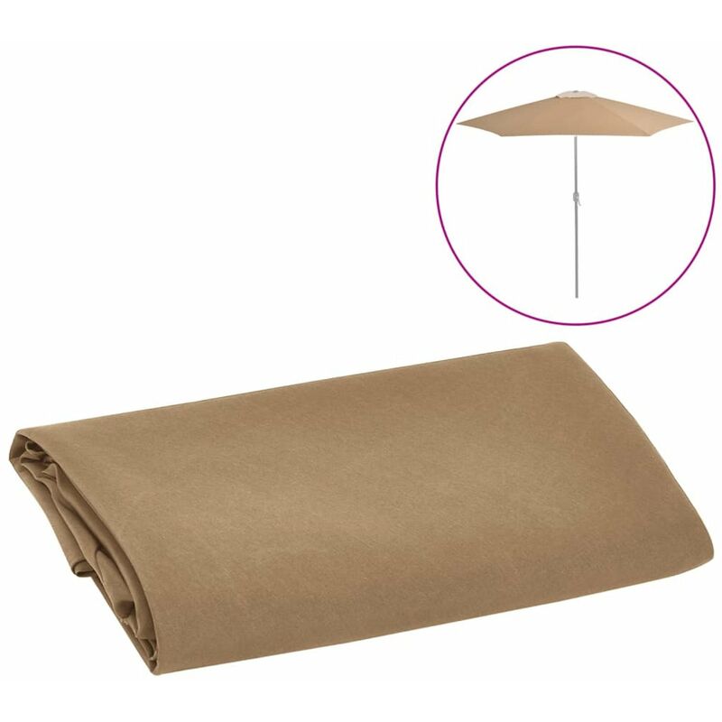 

Tela de repuesto para sombrilla taupe 300 cm