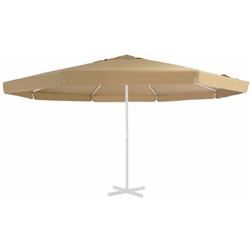 

Tela de repuesto para sombrilla taupe 500 cm
