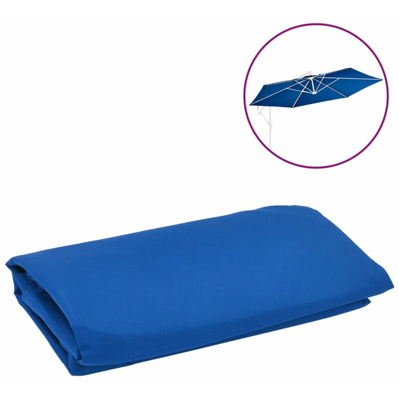 

Tela de repuesto para sombrilla voladiza azul azure 350 cm