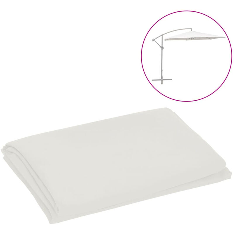 

Tela de repuesto para sombrilla voladiza blanco arena 300 cm
