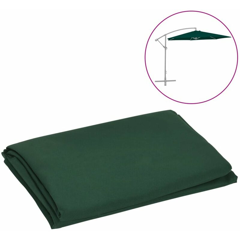 

Tela de repuesto para sombrilla voladiza verde 300 cm