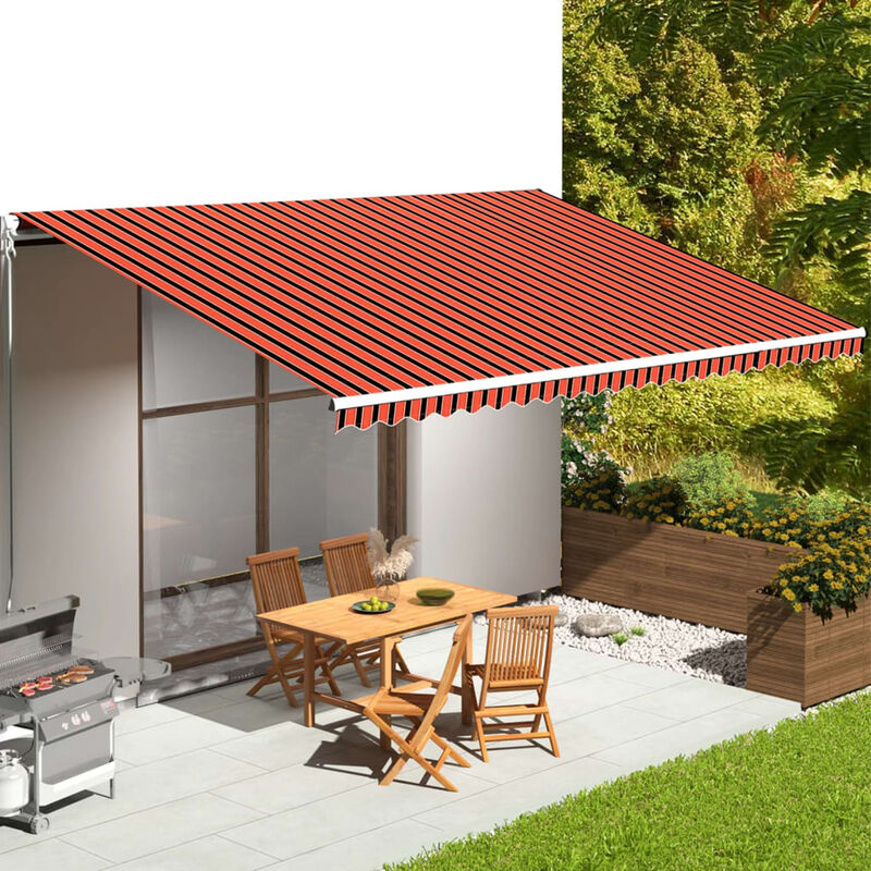 

Tela de repuesto para toldo naranja y marron 6x3,5 m
