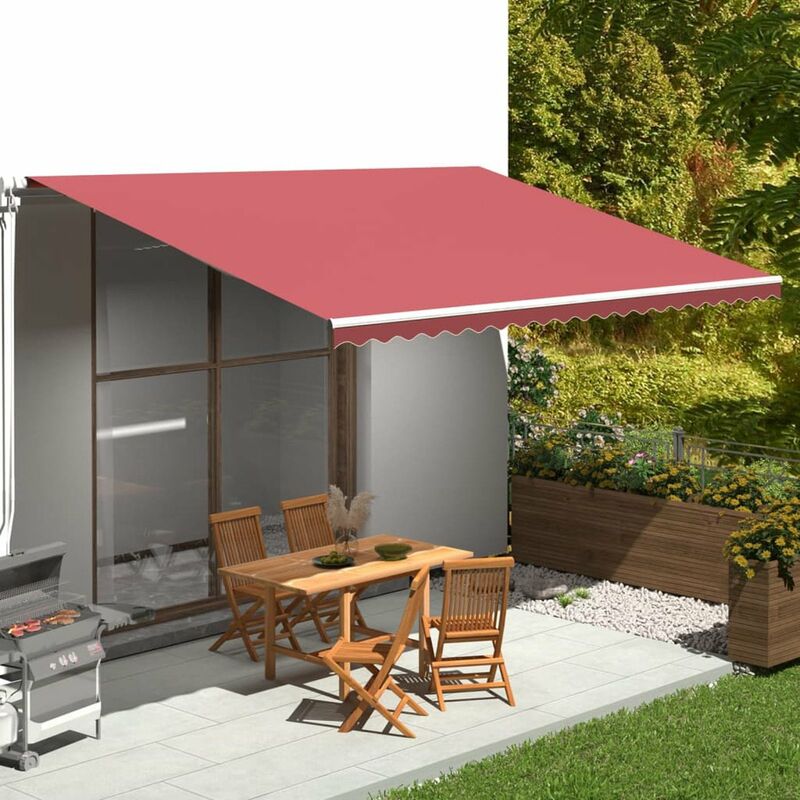 

Tela de repuesto para toldo rojo burdeos 5x3,5 m