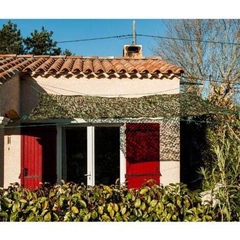 Tela de sombra de malla camuflaje WERKA PRO 4 x 5 metros (20m²)