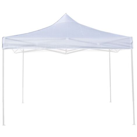 Tela de techo blanca 2x2 impermeable para repuesto de gazebo plegable EG49483