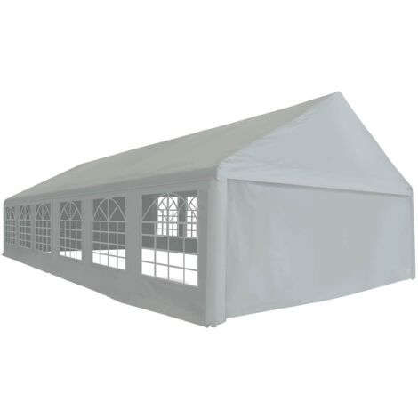 Tela de tienda sin estructura Gris 12 x 6 m PE