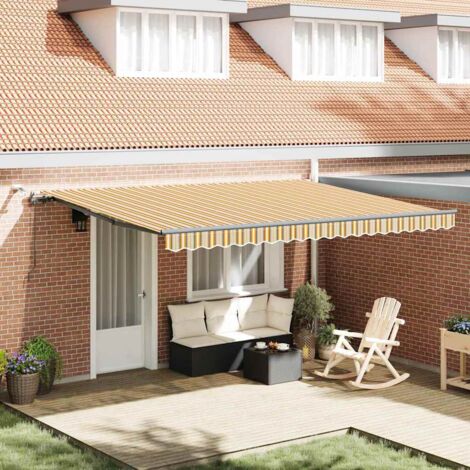Tela de toldo Multicolor 450 x 300 cm Poliéster