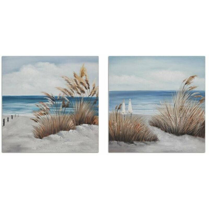 Dkd Home Decor - Tela 100 x 2,8 x 100 cm Spiaggia